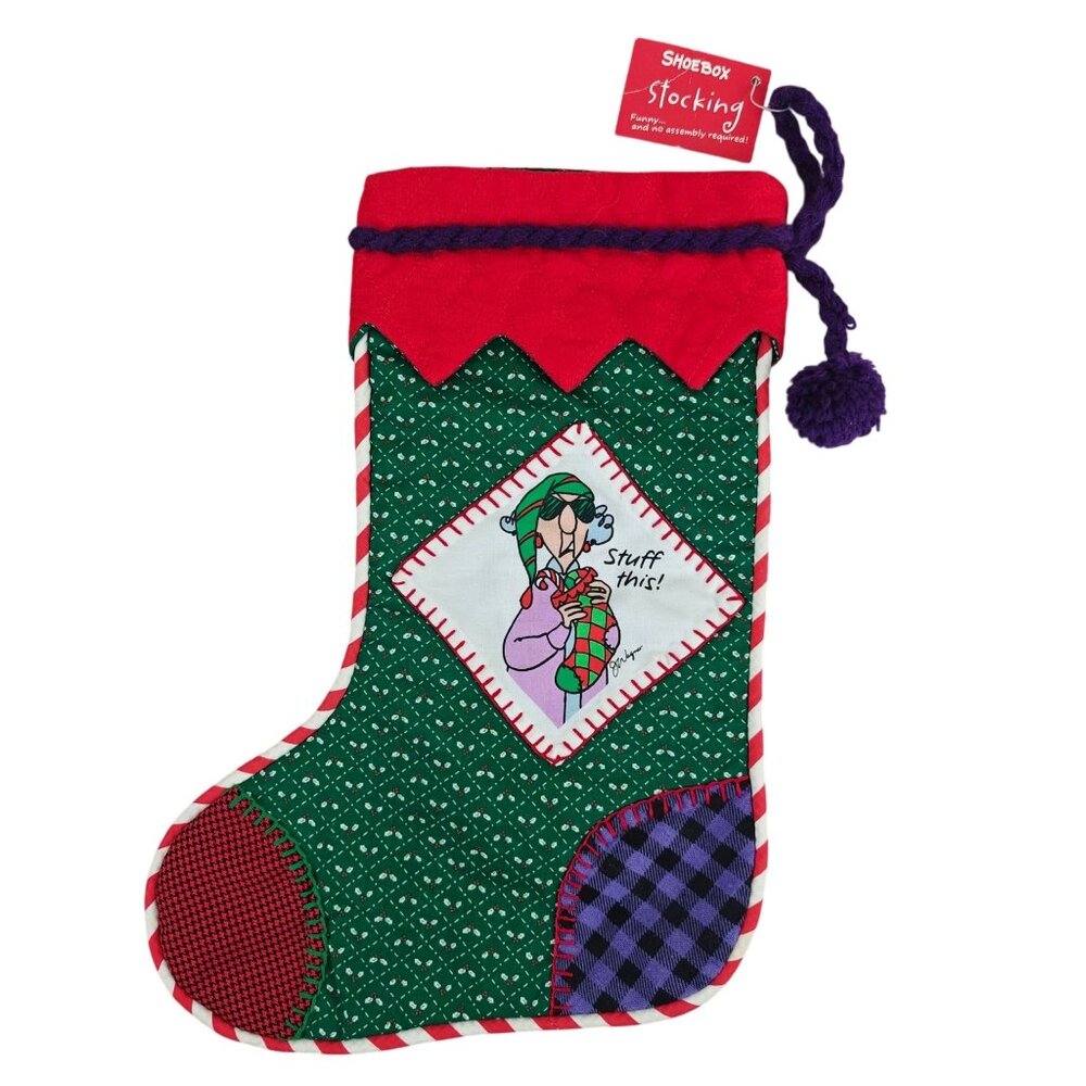 Vintage Maxine Christmas Stocking Stuff This! Funny Humor Novelty Design 14" NEW